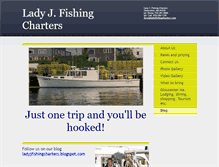 Tablet Screenshot of ladyjfishingcharters.com